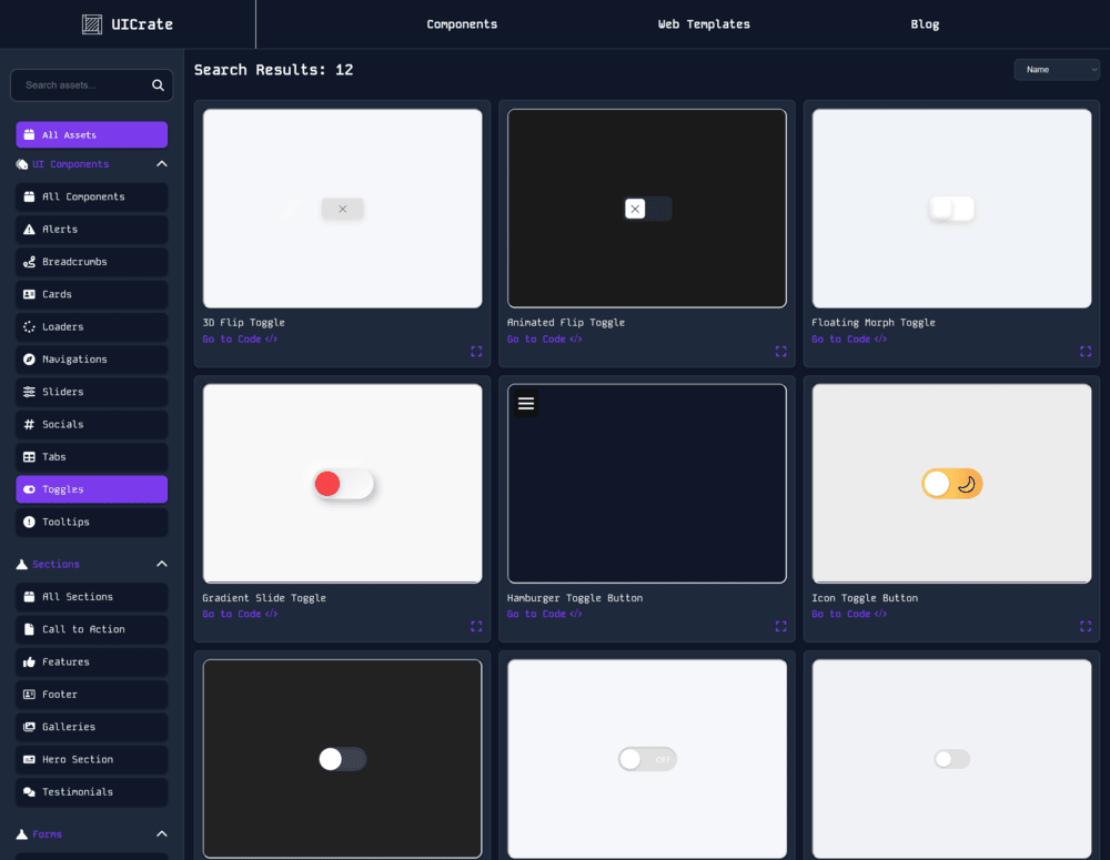 UICrate alternative layout view
